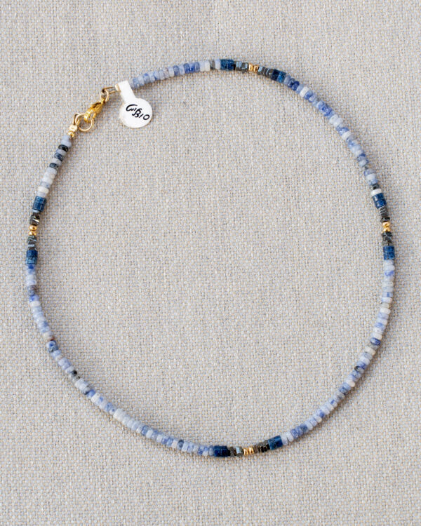 Sodlite, Lapis Lazuli and Hematite Stone Necklace