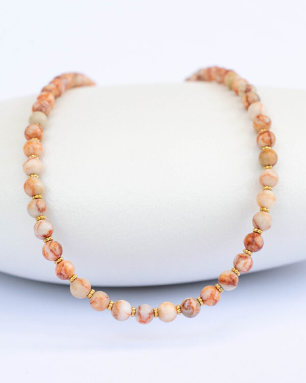 Orange coral necklace
