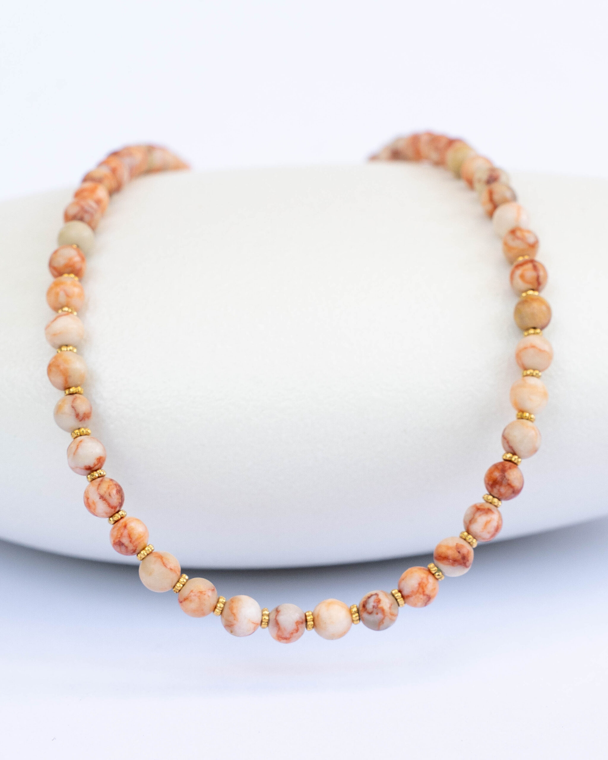 Orange coral necklace