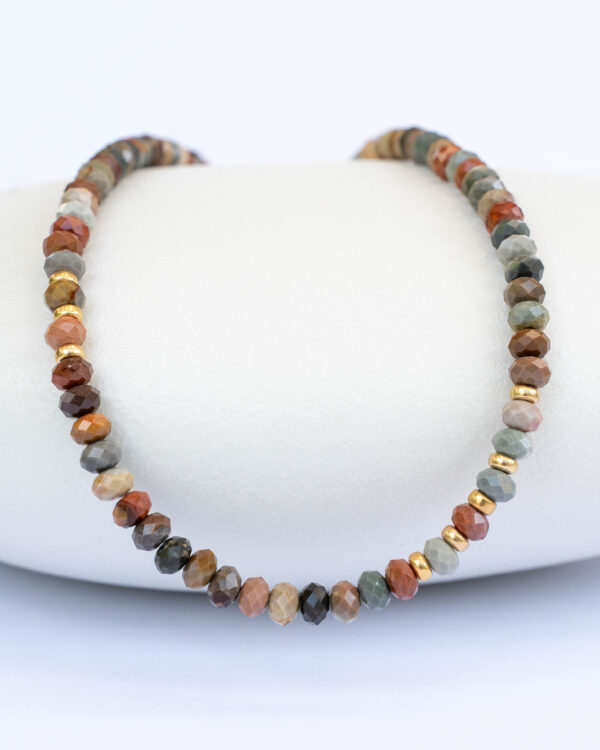 Jasper variety necklace