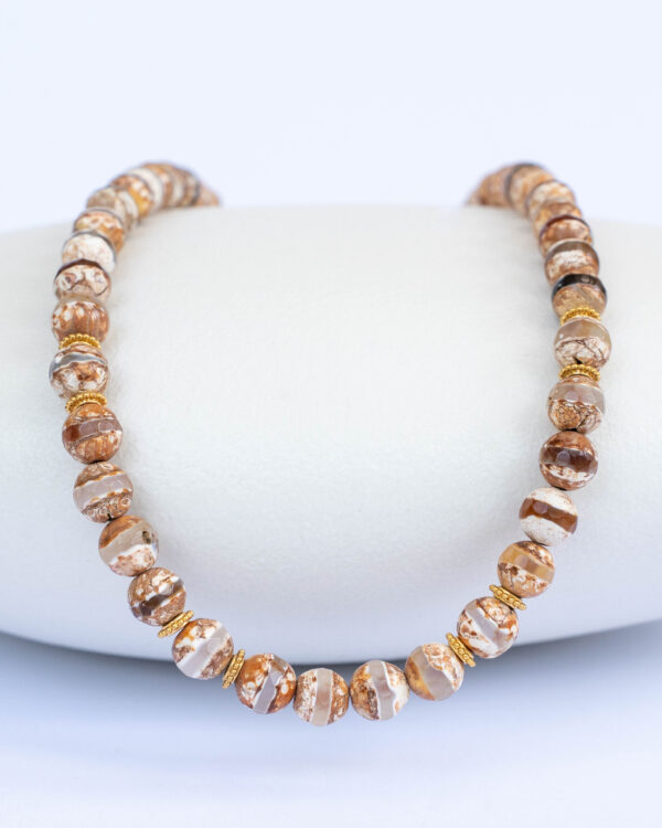 Brown Tibetan Agate Necklace
