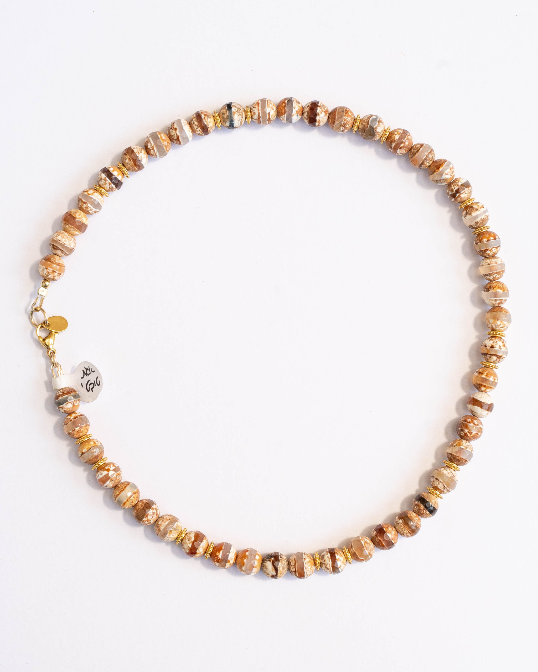 שרשרת אגת טיבטית חומה – תמונה 2