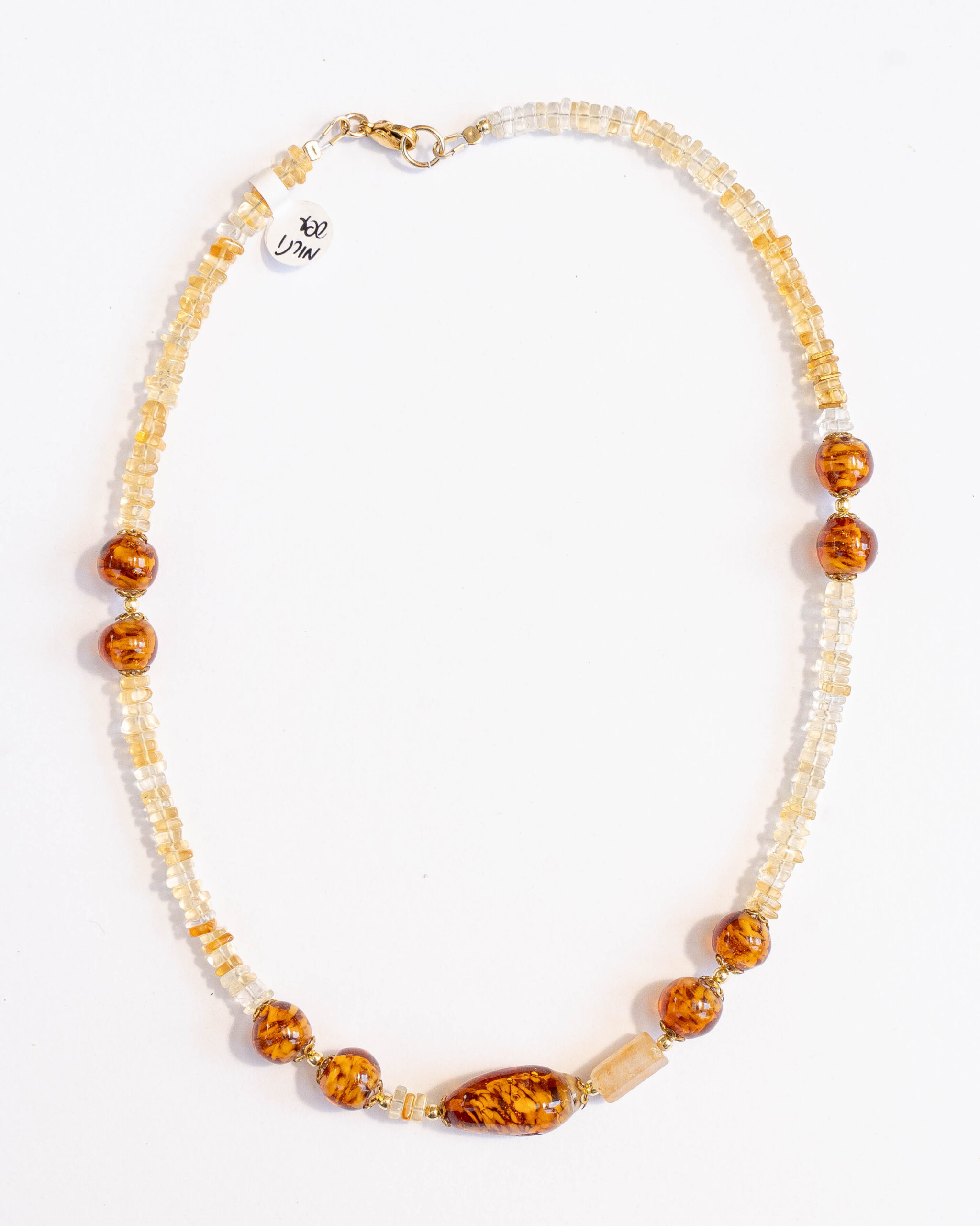 שרשרת סיטרין וחרוזי מורנו – תמונה 2