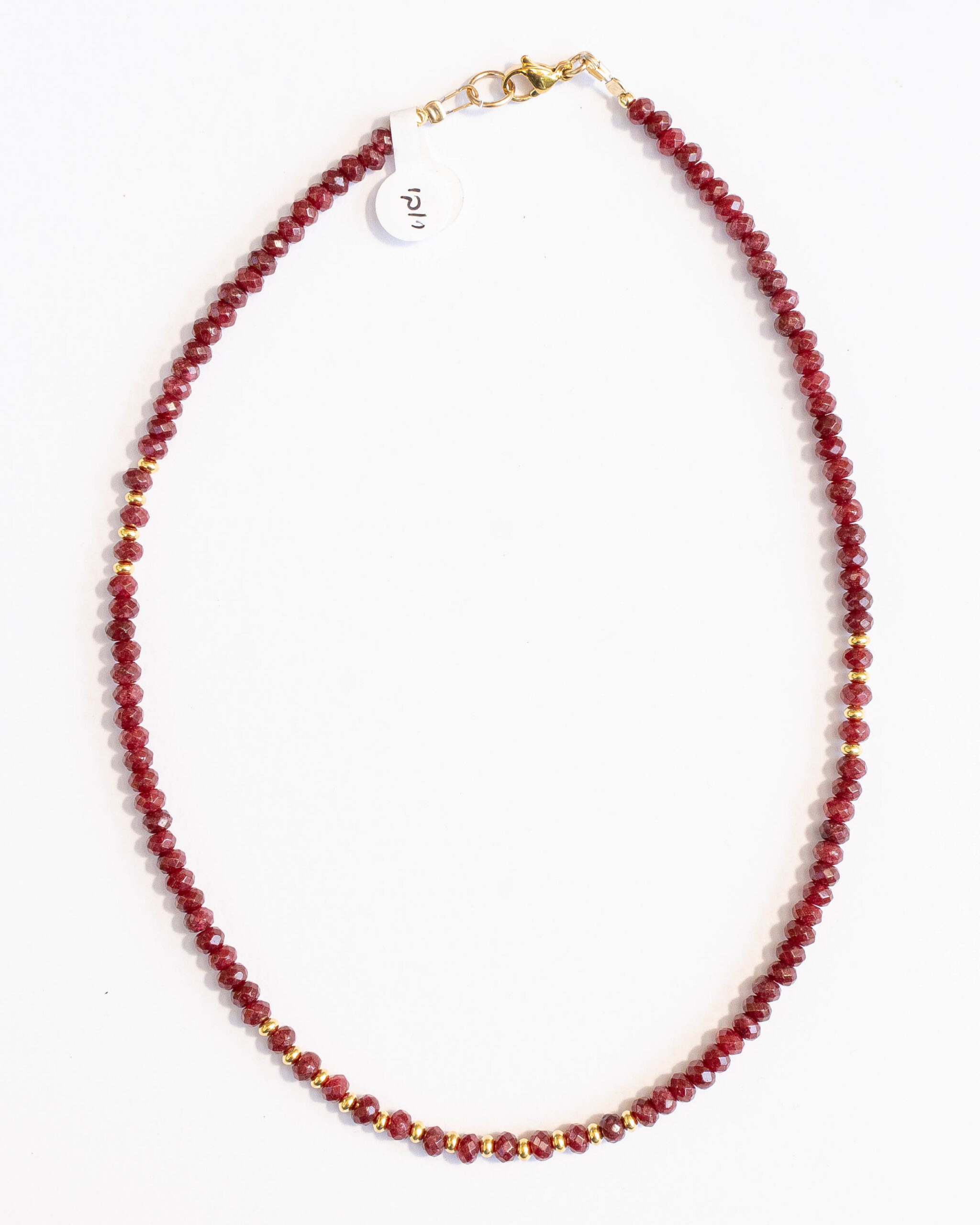 שרשרת אגת בצבע רובי – תמונה 2