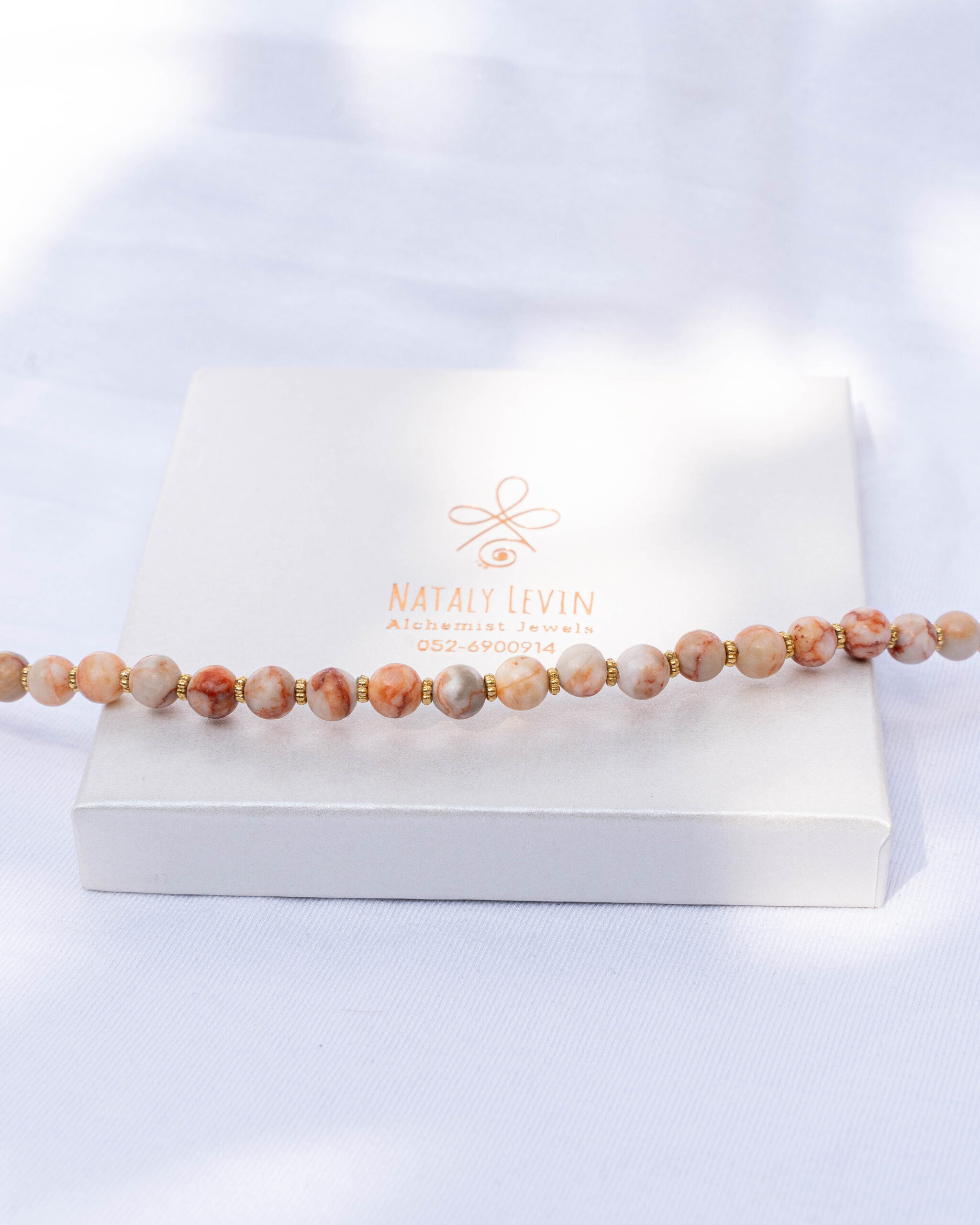 שרשרת קורל תפוזי – תמונה 3