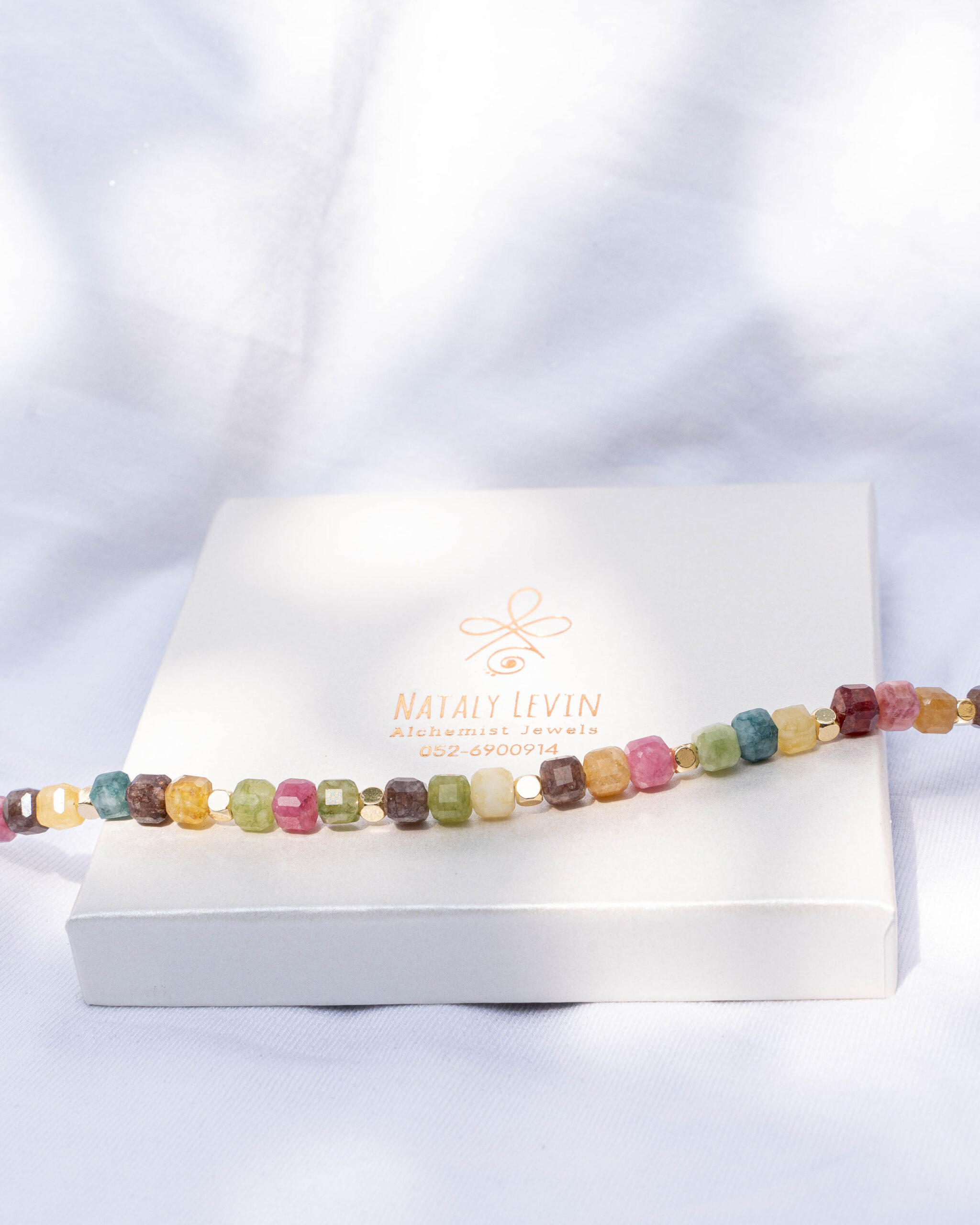 שרשרת אגת במיני צבעים – תמונה 3